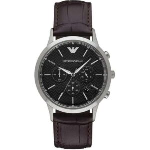 Montre Emporio Armani AR2482 bracelet cuir marron