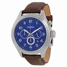 Montre fossil pour homme cadran bleu BQ1033