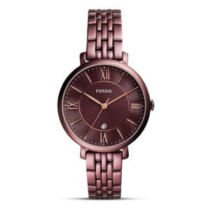 Montre Fossil Jacqueline ES4100 bracelet bordeau