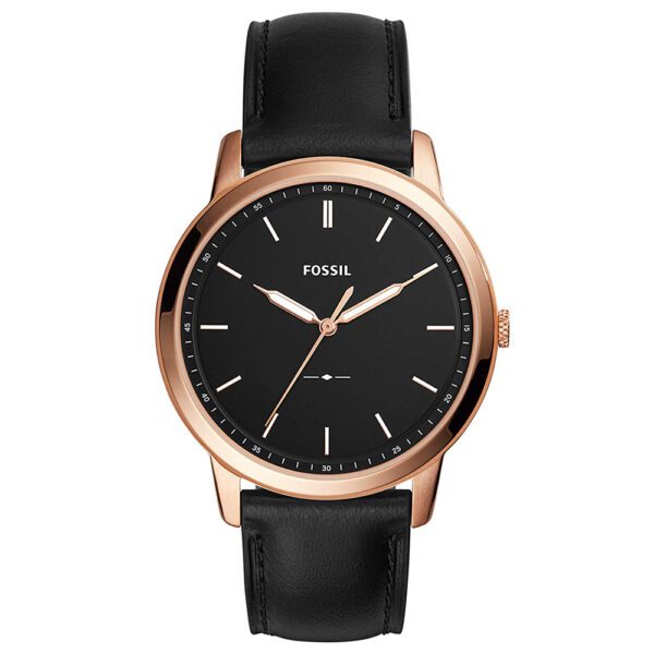 Montre Fossil FS5376 bracelet en cuir bleu nuit