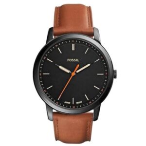 Montre Fossil FS5305 avec bracelet en cuir marron