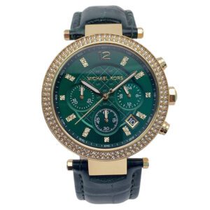 Montre Michael Kors MK6985 bracelet en cuir vert