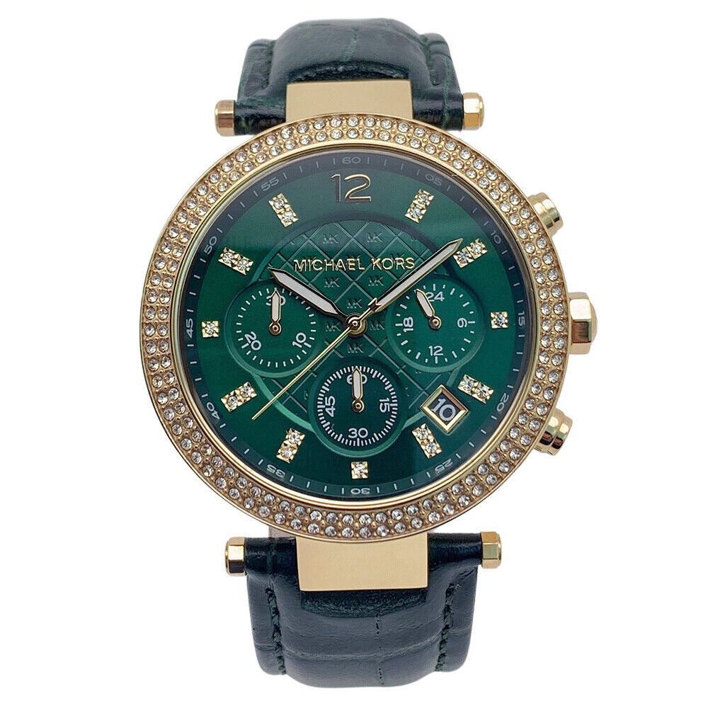 Montre Michael Kors MK6985 bracelet en cuir vert