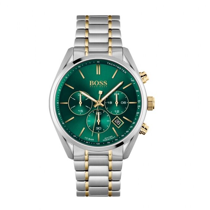 Montre Hugo Boss HB1513878 cadran vert et chronographe